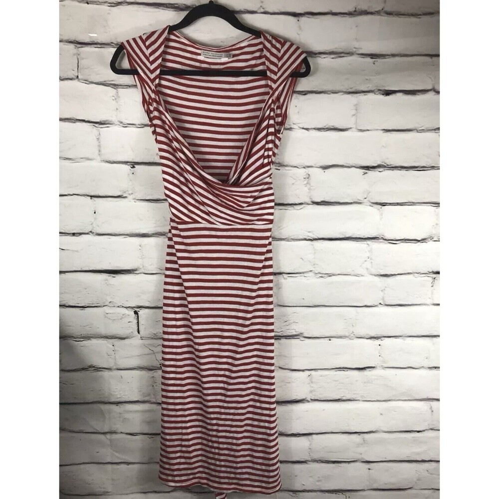 ZARA Womens Size M Red/White Sleeveless Dress